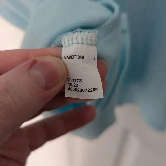 Croft & Barrow® Elbow-Sleeve Splitneck Top Barefoot Beach Size Large (EUC) - Picture 9 of 10